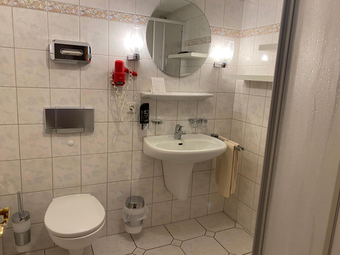 Bathroom 4, Hotel Restaurant Zum Loewen, Waldshut