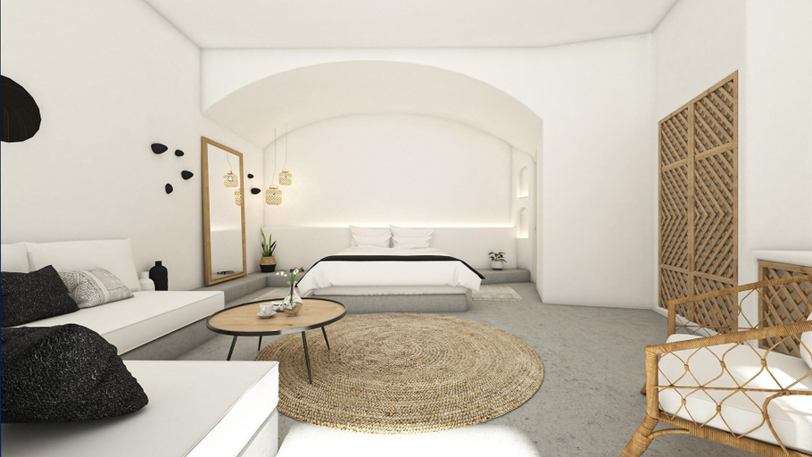 Bedroom 4, Oia Memories Suites, South Aegean