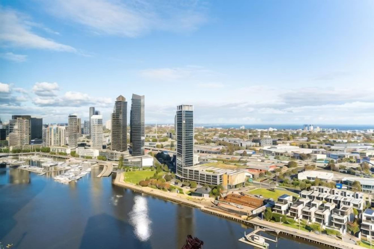 Aerial view 3, Brilliant Collins Wharf Waterfront Condo, Melbourne