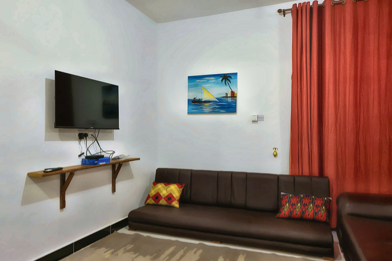 Living room 3, Beachfront Apartment, Terrace Onto Sand Uroa Zanzibar, Kati