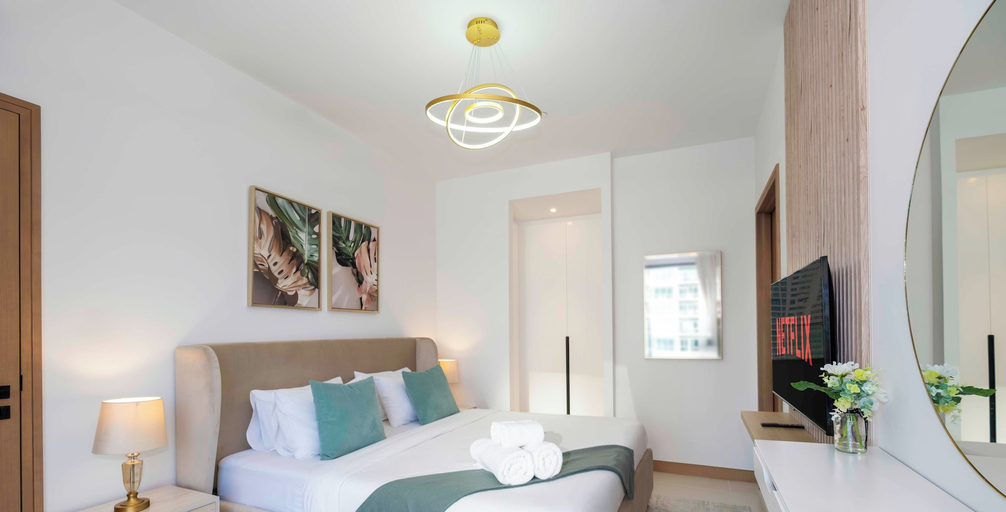 Bedroom, LUX The Vida Marina Residence 3, Dubai