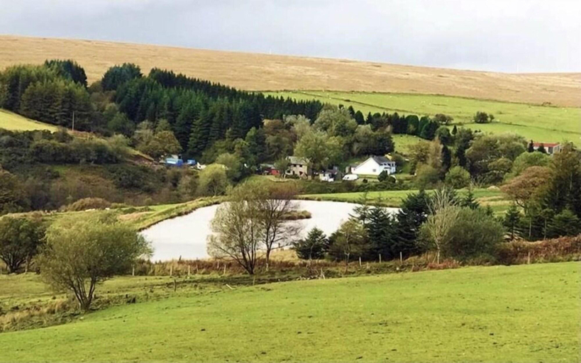 Exterior & Views 2, The Nook - Farm Park Stay with Hot Tub, BBQ & Fire Pit, Swansea