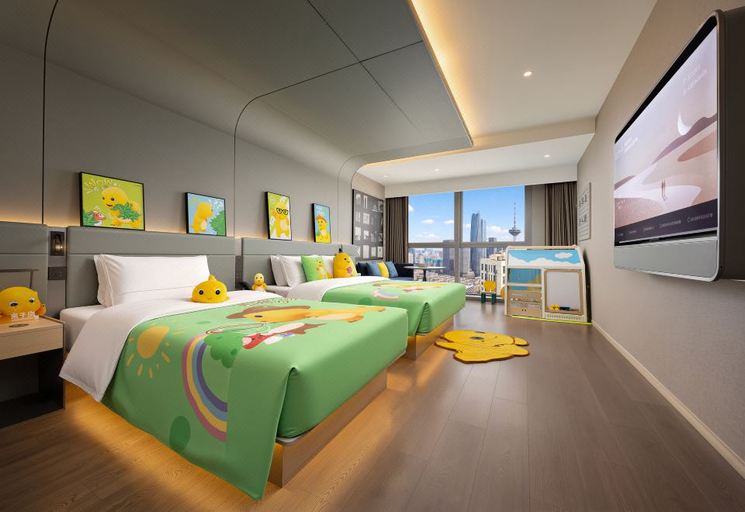 Bedroom 2, Atour Hotel Shenyang Qingnian Street Vanke Group, Shenyang