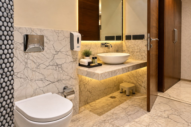 Bathroom 4, The Altruist Ambala Hotel, Ambala