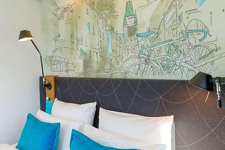 Bedroom 3, Motel One Freiburg, Freiburg im Breisgau