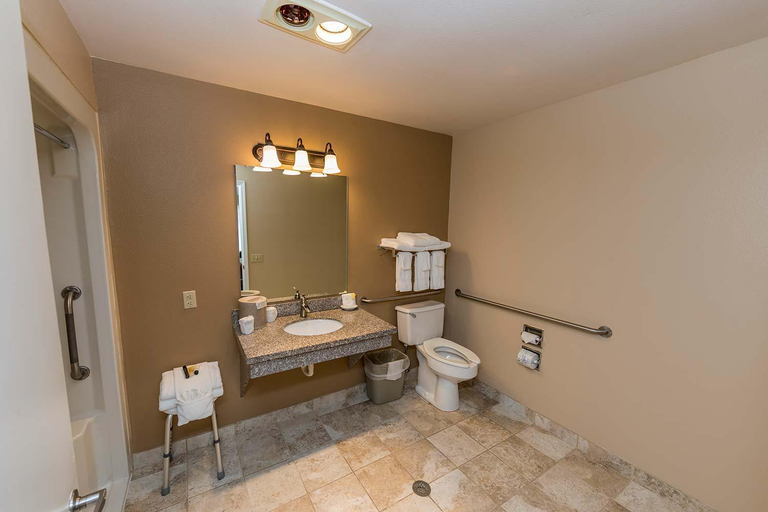 Bathroom 3, Mill Village Motel, Pierce