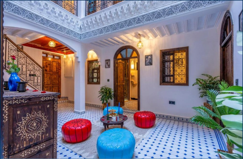 Lobby 2, Riad La Perle Bleue, Marrakech