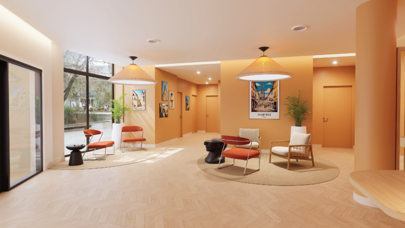 Lobby 4, All Suites Hôtel | Chartres Centre Gare, Eure-et-Loir