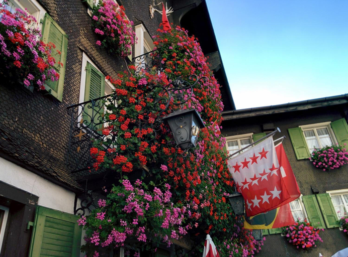 Exterior & Views 1, Hotel Croix D Or Et Poste Historisches Hotel, Goms