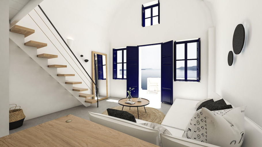 Bedroom 3, Oia Memories Suites, South Aegean