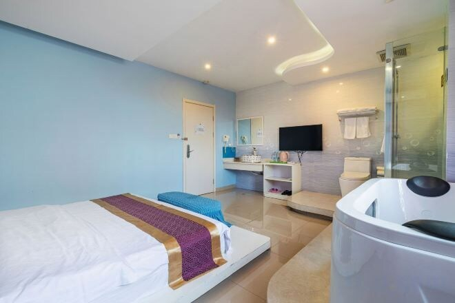 Bedroom 3, Light Stay·Noli Theme Hotel (Shanghai Fengxian Nanqiao Branch), Shanghai