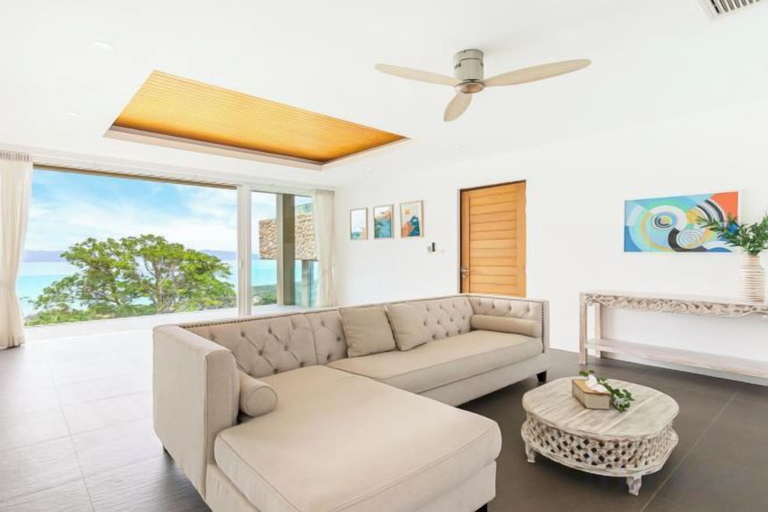 Living area 2, Villa Cabo: Hilltop Retreat with Panoramic Ocean Views, Ko Samui
