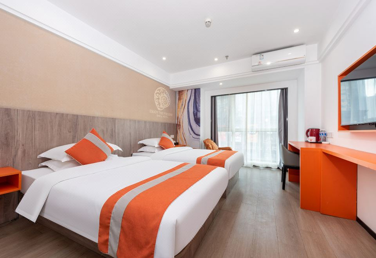 Bedroom 2, Shell Hotel Yancheng Zhongnan City, Yancheng