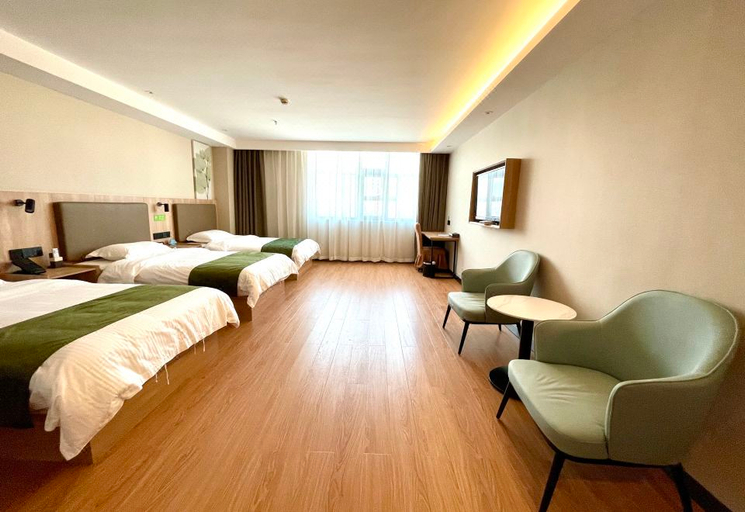 Bedroom, GreenTree Hotel (Lingqiu Bus Station Pingxingguan), Datong