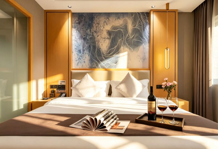 Bedroom 2, GreenTree Eastern Hotel Chengdu Xindu District Jinshuihe Metro Station, Chengdu