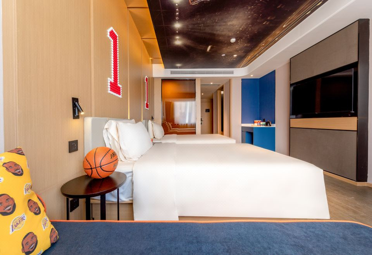 Bedroom 2, Atour Hotel Rizhao MixC (Wanxianghui) University Town, Rizhao