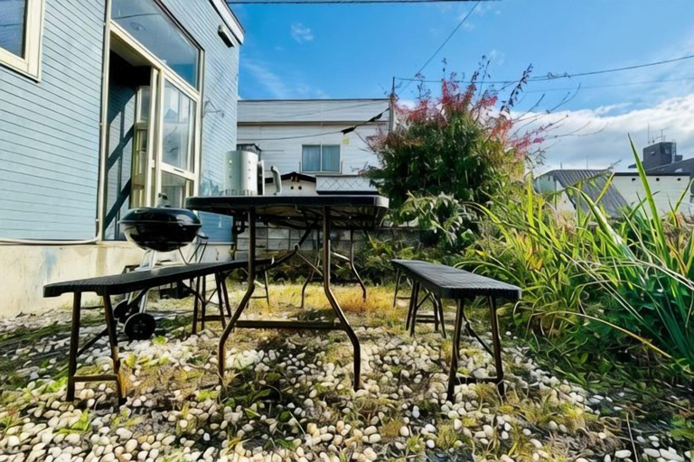 Outdoor dining 3, 2-floor house with garden, Otaru