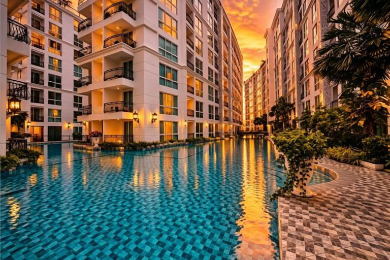 Pool 4, City Garden Olympus Condominium 1room, Pattaya