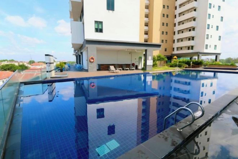 Pool, PD D'Wharf Premium Suite - Full Seaview (Up to 6 Pax), Port Dickson