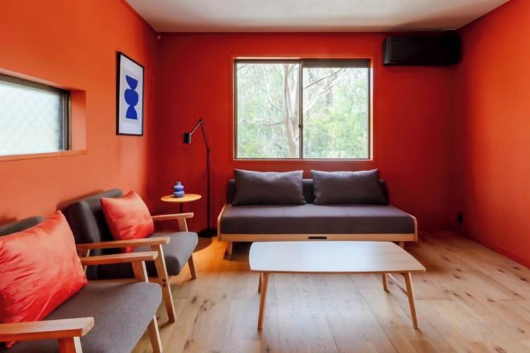 Living area, VILLA + SECCA, Itō