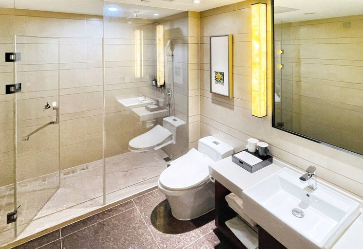 Bathroom 4, SSAW Boutique Hotel Qidong Wenfeng World , Nantong