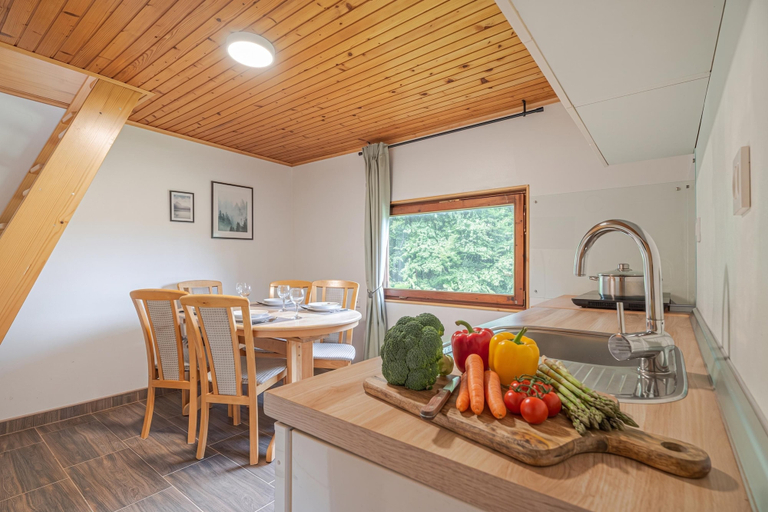 Private kitchenette, Lodge Trtinka /w Terrace & BBQ in Nature - Happy Rentals, Žalec