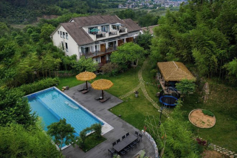 Exterior 5, Anji Double Fish Hall Hot Spring Resort B&B (Longwangshan Canyon Drift Shop), Huzhou