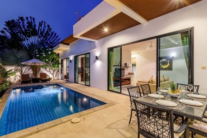 Outdoor dining, Perfect Pool Villa with Jacuzzi Three Bedrooms Villa No.5, Phuket Island