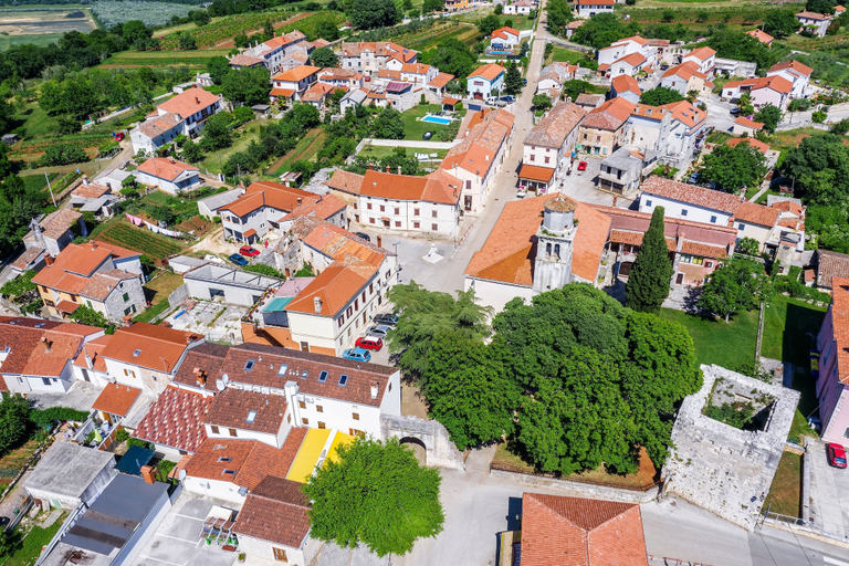 Aerial view 4, Pool House Suzi in Heart of Istria, Barban