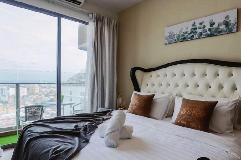 Bedroom, Sliverscape Premier Suite @ Melaka Raya [Bathtub Sleep 2-4], Malacca City
