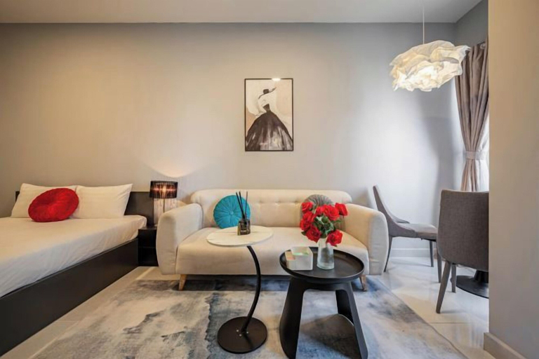 Living area, SOHO Tower Apartment Hotel, District 1