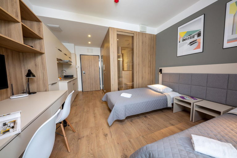 Bedroom 2, Micro Apartments Kazou Residence, Warsaw