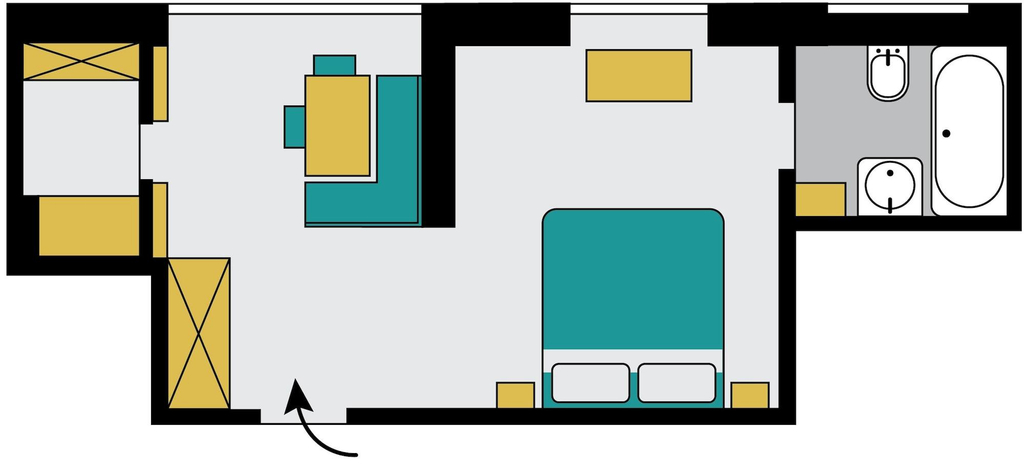 Room 3, Residence Villa Aquila Adler, Bolzano