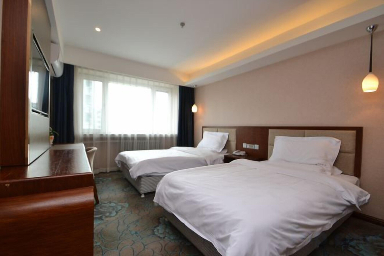 Bedroom 2, Homeinn Ripple Hotel (Harbin Xuefu Road Kaide Plaza), Harbin