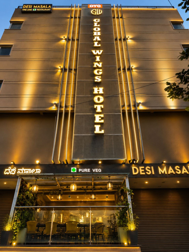 Exterior detail 2, Global Wings Hotel, Bangalore