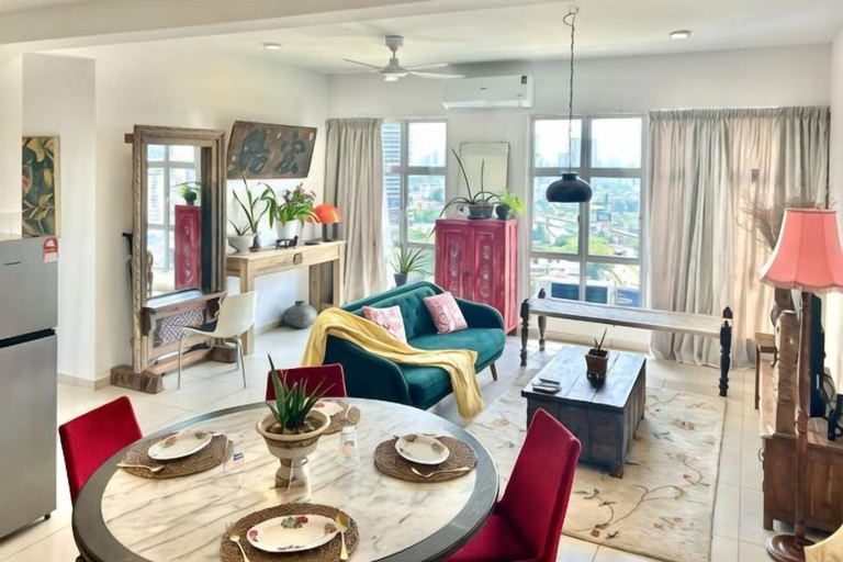Living area 5, 3BR KL Sentral L21 Modern Vintage City View, Kuala Lumpur