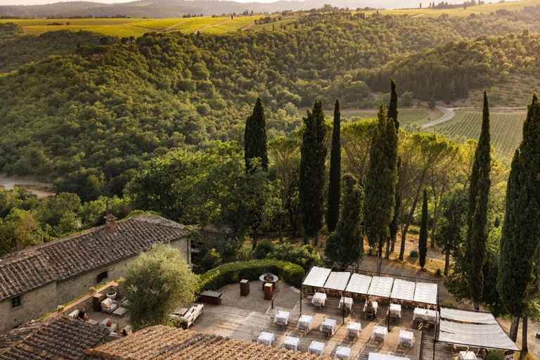 Terrace, Castello di Tornano, Siena