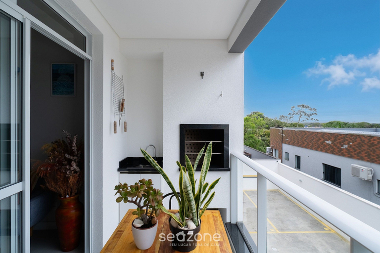Terrace/patio, Apart w/ Barbecue in Campeche Clc0104, Florianopolis