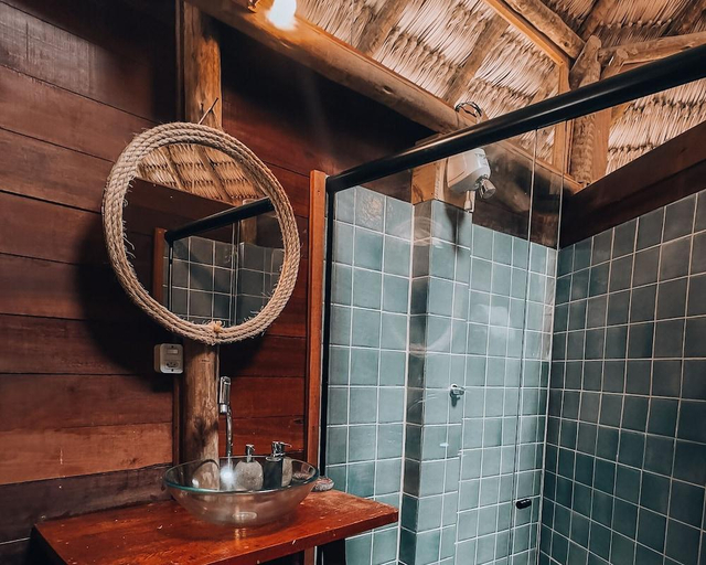 Bathroom, Villa Sabia - Eco Bungalows, Cruz