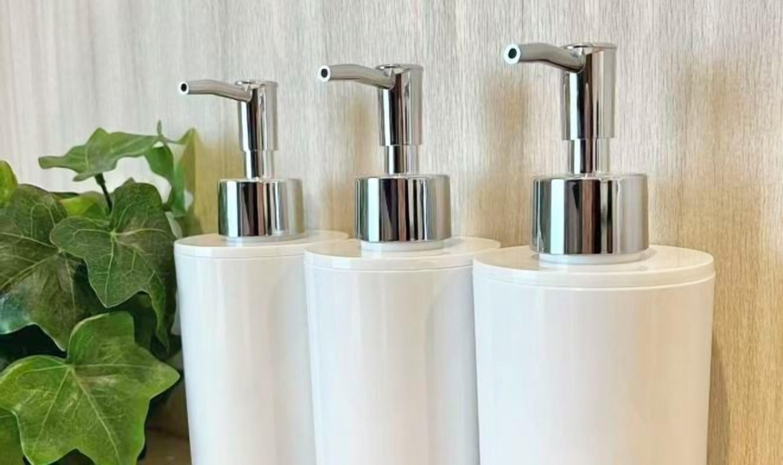 Bathroom amenities, Sakura Hotel, Kōtō