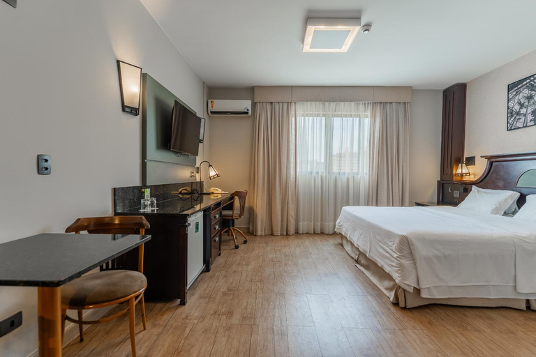 Bedroom, Batel Luxury - Prox Patio Batel, Curitiba