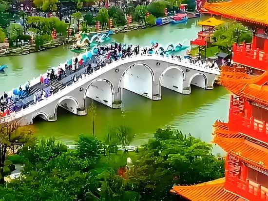 Hotel Exterior 5, New Dynasty Hotel(Kaifeng Qingming Riverside Landscape Garden), Kaifeng