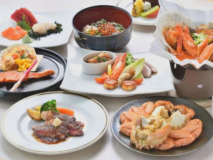 Food & Drinks 5, Ohotuku Onsen Hotel Hinodemisaki, Ōmu