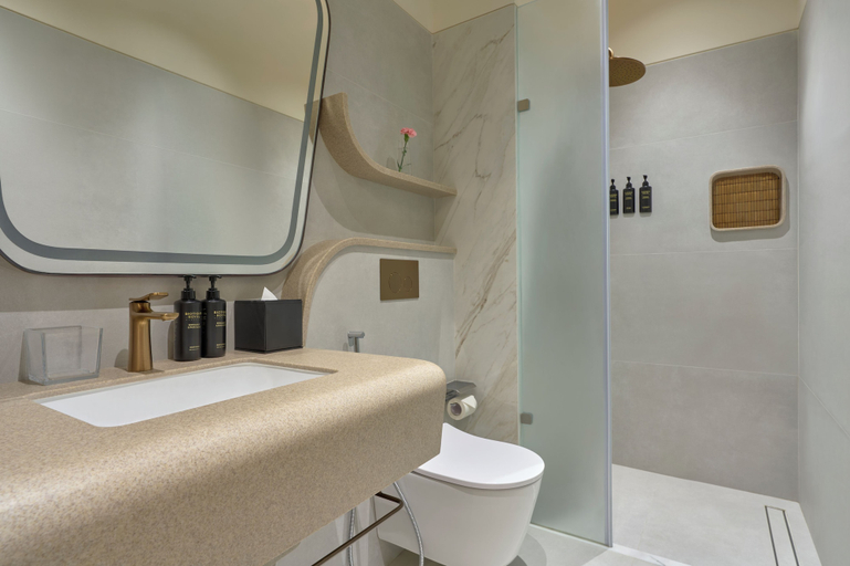 Bathroom, Swirl Transit Hotel by Adani, Raigarh
