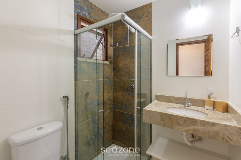 Bathroom, Apt 1 Bedroom 160m Beach Ed Cumbuco Real Mcu0203, Caucaia
