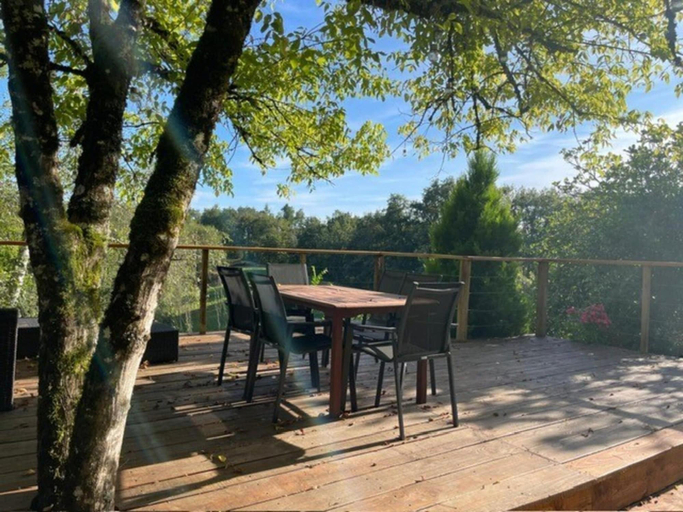 Balcony, Cottage in Correze With Garden Views, Corrèze