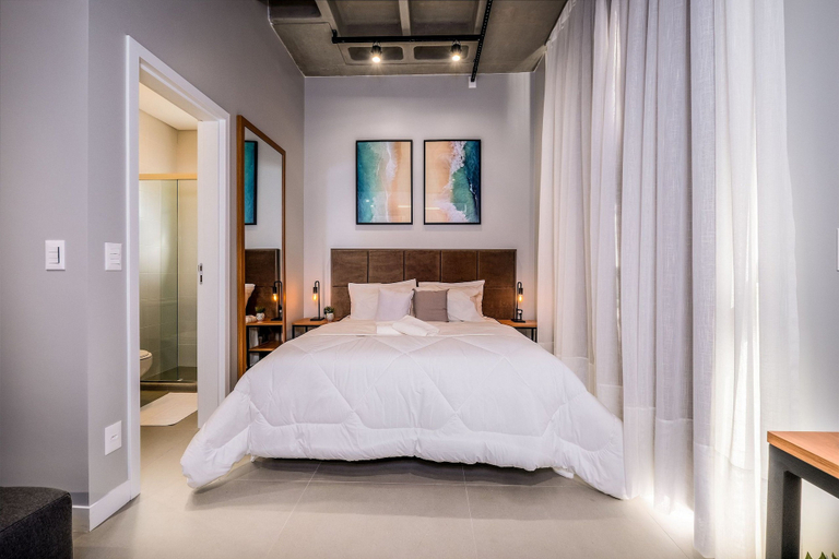 Room, Beautiful Loft 750m From Canas Beach Tps212, Florianopolis