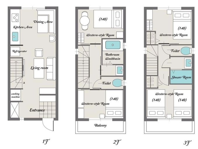 Floor plan, NIKYO Taisho No1 Private Villa OSAKA, Osaka