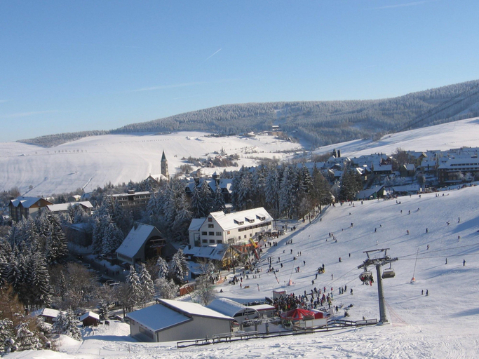 View from property 4, Haus De Kleene & Gruusse in Mildenau, Erzgebirgskreis
