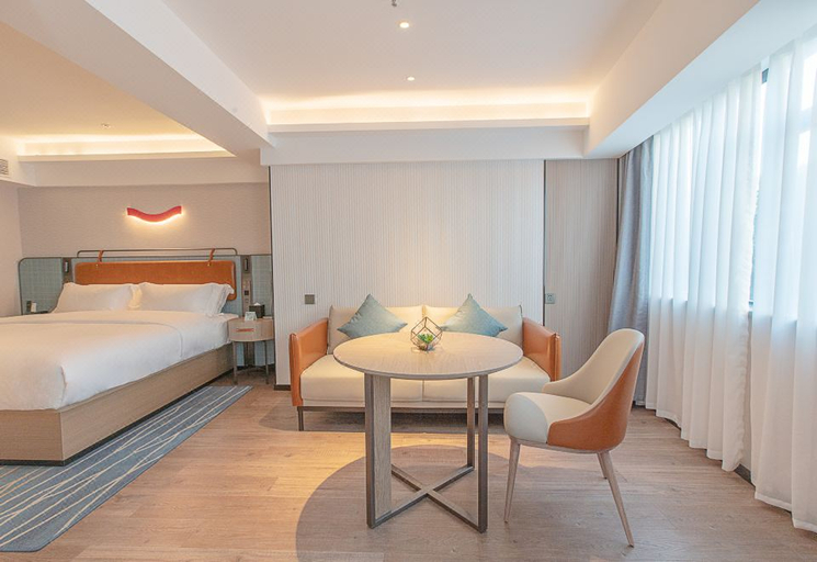 Bedroom 2, Echarm Hotel Zigong Machishui Wanda Plaza, Zigong